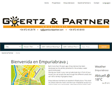 Tablet Screenshot of goertzundpartner.com